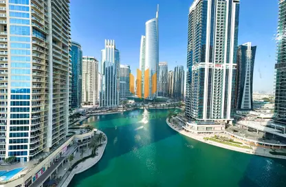 شقة - غرفة نوم - 2 حمامات للايجار في ليك سايد ريزيدنس - (JLT) مجمع A - أبراج بحيرات الجميرا - دبي