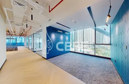 Office Space - Studio - 4 Bathrooms for rent in Indigo Icon - JLT Cluster F - Jumeirah Lake Towers - Dubai