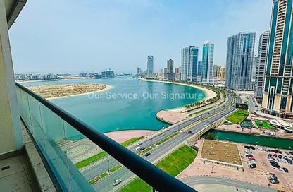 Apartment - 2 Bedrooms - 4 Bathrooms for rent in Al Shahid Tower - Al Qasba - Sharjah
