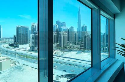 Office Space - Studio - 1 Bathroom for rent in The Prime Tower - Business Bay - Dubai
