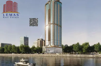 شقة - غرفة نوم - 2 حمامات للبيع في برج الوطن - طريق كورنيش عجمان - عجمان