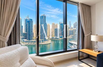 Apartment - 1 - 2 for rent in Silverene Tower B - Silverene - Dubai Marina - Dubai