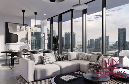 Apartment - 1 Bedroom - 2 Bathrooms for sale in Peninsula Four - Peninsula - Business Bay - Dubai