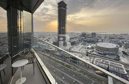 شقة - 2 غرف نوم - 3 حمامات للايجار في 1 فندق العنوان-سكاي فيو - أبراج العنوان سكاي فيو - وسط مدينة دبي - دبي
