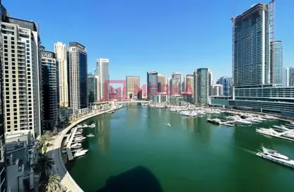شقة - غرفة نوم - 2 حمامات للايجار في برج ذا بوينت - دبي مارينا - دبي