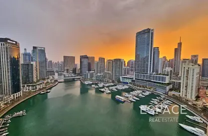 شقة - غرفة نوم - 1 حمام للايجار في برج ذا بوينت - دبي مارينا - دبي