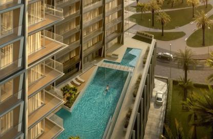 Apartment - 1 - 1 for sale in Binghatti Starlight - Dubai Healthcare City 2 - Al Jaddaf - Dubai