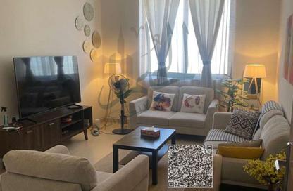 Apartment - 1 Bedroom - 2 Bathrooms for rent in Orient Tower 1 - Orient Towers - Al Bustan - Ajman