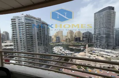شقة - غرفة نوم - 1 حمام للايجار في برج مانشستر - دبي مارينا - دبي