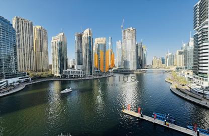Apartment - 1 Bedroom - 2 Bathrooms for rent in Marina View Tower B - Marina View - Dubai Marina - Dubai