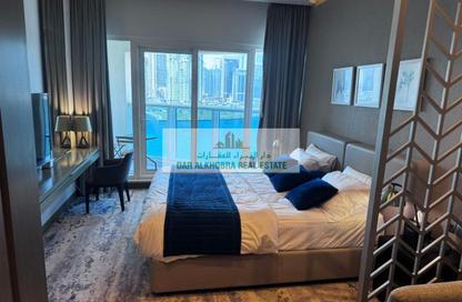 Apartment - Studio - 1 Bathroom for rent in Damac Maison Prive B - Damac Maison Prive - Business Bay - Dubai