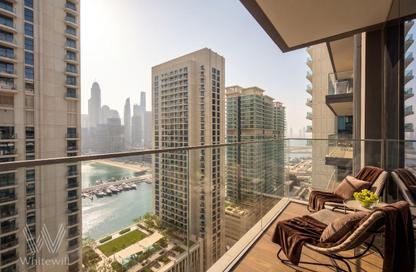 Apartment - 1 - 1 for rent in Beach Isle Tower 1 - Beach Isle - Emaar Beachfront - Dubai Harbour - Dubai