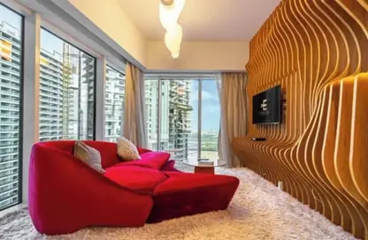 شقة - 1 حمام للايجار في برج وارف الغربي - الخليج التجاري - دبي