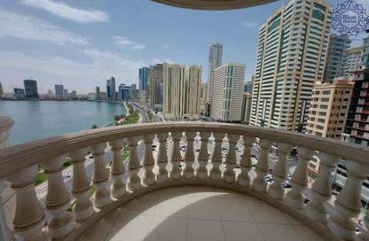 Apartment - 4 Bedrooms - 5 Bathrooms for rent in Bukhatir Tower - Al Majaz 3 - Al Majaz - Sharjah