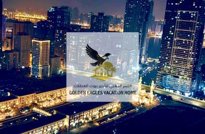 Apartment - 1 Bedroom - 2 Bathrooms for rent in Beach Tower 2 - Al Khan Lagoon - Al Khan - Sharjah Apartment - 1 Bedroom - 2 Bathrooms for rent in Beach Tower 2 - Al Khan Lagoon - Al Khan - Sharjah