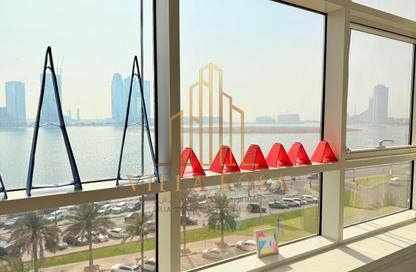 Office Space - Studio - 2 Bathrooms for rent in Asas Tower - Al Khan Lagoon - Al Khan - Sharjah