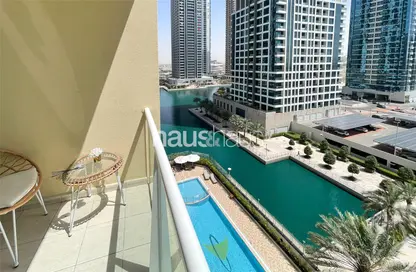 Apartment - Studio - 1 Bathroom for rent in Lake View Tower - JLT Cluster B - Jumeirah Lake Towers - Dubai