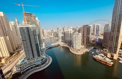 شقة - غرفة نوم - 2 حمامات للايجار في باي سنترال غرب - باي سنترال - دبي مارينا - دبي