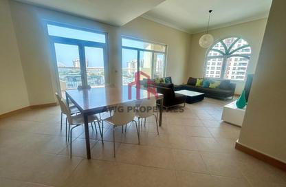 Apartment - 3 - 4 for rent in Al Das - Shoreline Apartments - Palm Jumeirah - Dubai