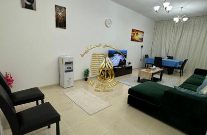 Apartment - 1 Bedroom - 2 Bathrooms for rent in Orient Tower 1 - Orient Towers - Al Bustan - Ajman