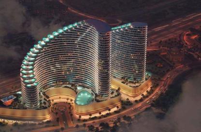 Apartment - 1 - 2 for sale in Binghatti Skyflame 2 - Binghatti Skyflame - Majan - Dubai