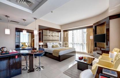 Apartment - Studio - 1 Bathroom for rent in Gevora Hotel - Sheikh Zayed Road - Dubai