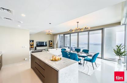 Apartment - 3 Bedrooms - 4 Bathrooms for rent in Beach Isle Tower 1 - Beach Isle - Emaar Beachfront - Dubai Harbour - Dubai