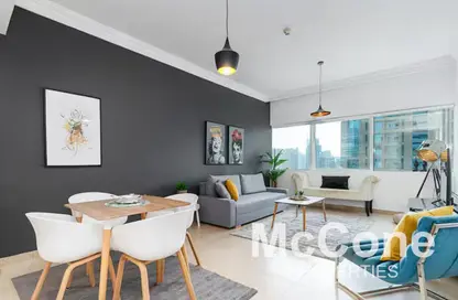 شقة - غرفة نوم - 2 حمامات للايجار في برج ماج 218 - دبي مارينا - دبي