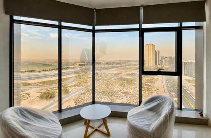Apartment - Studio - 1 Bathroom for rent in Blue Waves Tower - Dubai Land Residence Complex - Dubai Land - Dubai