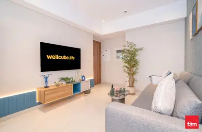 شقة - 2 غرف نوم - 2 حمامات للايجار في برج العافية الهادئ من WELLCUBE - مثلث قرية جميرا - دبي