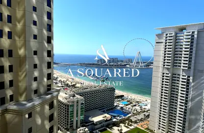 Apartment - 2 Bedrooms - 3 Bathrooms for rent in Al Fattan Marine Tower - Al Fattan Marine Towers - Jumeirah Beach Residence - Dubai