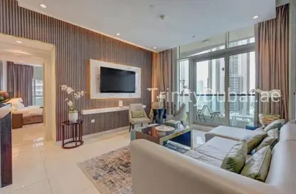 شقة - 2 غرف نوم - 2 حمامات للايجار في برج أبر كريست - وسط مدينة دبي - دبي