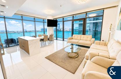 Apartment - 3 - 3 for rent in Beach Vista Tower 2 - Beach Vista - Emaar Beachfront - Dubai Harbour - Dubai