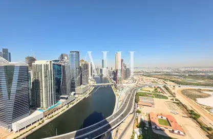 شقة - غرفة نوم - 2 حمامات للايجار في برج نورا - مدينة الحبتور - الخليج التجاري - دبي