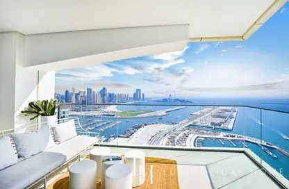Apartment - 3 Bedrooms - 2 Bathrooms for rent in Beach Vista - Emaar Beachfront - Dubai Harbour - Dubai