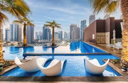 شقة - غرفة نوم - 1 حمام للايجار في برج The ريزيدنسز at Marina Gate 2 - مارينا جيت - دبي مارينا - دبي