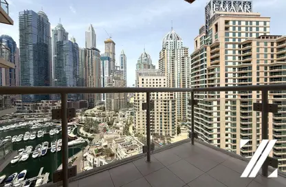 شقة - 2 غرف نوم - 2 حمامات للايجار في برج مارينا رويال - دبي مارينا - دبي