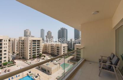 Apartment - 2 Bedrooms - 2 Bathrooms for rent in Al Dhafra 2 - Al Dhafra - Greens - Dubai