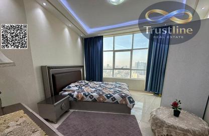 Apartment - 1 Bedroom - 2 Bathrooms for rent in Orient Tower 2 - Orient Towers - Al Bustan - Ajman