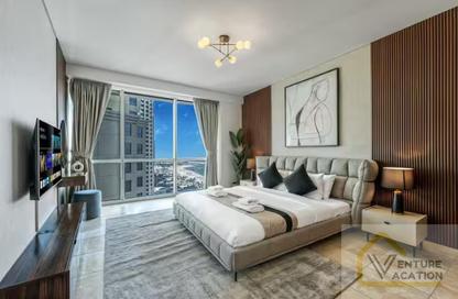 Apartment - 3 Bedrooms - 4 Bathrooms for rent in Al Fattan Marine Towers - Jumeirah Beach Residence - Dubai