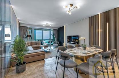 Apartment - 3 Bedrooms - 4 Bathrooms for rent in Al Fattan Marine Towers - Jumeirah Beach Residence - Dubai