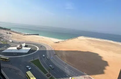 Apartment - 2 Bedrooms - 2 Bathrooms for rent in Corniche Tower - Ajman Corniche Road - Ajman