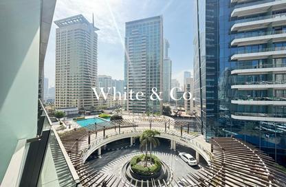 Apartment - Studio - 1 Bathroom for rent in Silverene Tower B - Silverene - Dubai Marina - Dubai