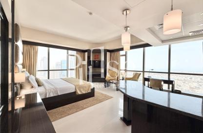 Apartment - Studio - 1 Bathroom for rent in Gevora Hotel - Sheikh Zayed Road - Dubai