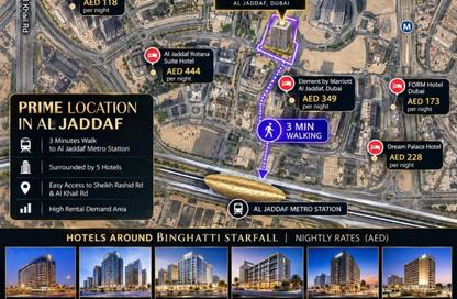 Apartment - Studio - 1 for sale in Binghatti Starfall - Al Jaddaf - Dubai