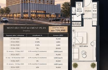 Apartment - Studio - 1 for sale in Binghatti Starfall - Al Jaddaf - Dubai Apartment - Studio - 1 for sale in Binghatti Starfall - Al Jaddaf - Dubai