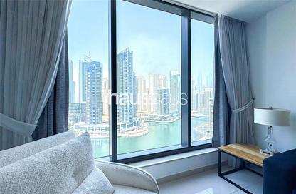 Apartment - 1 Bedroom - 2 Bathrooms for rent in Silverene Tower B - Silverene - Dubai Marina - Dubai