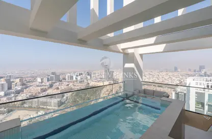 شقة - 2 غرف نوم - 2 حمامات للايجار في بن غاطي جارديني - منطقة 11 - قرية جميرا الدائرية - دبي