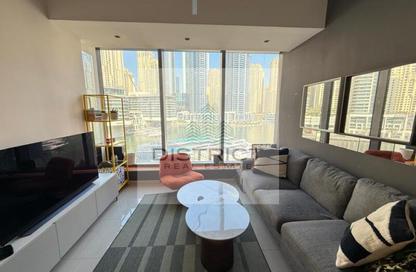 Apartment - 1 Bedroom - 2 Bathrooms for rent in Silverene Tower B - Silverene - Dubai Marina - Dubai