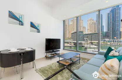 Apartment - 1 Bedroom - 1 Bathroom for rent in Silverene Tower B - Silverene - Dubai Marina - Dubai